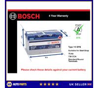 Bosch S4E10 S4 E10 Car Battery Stop Start 12V 70Ah 800A Type 110 4 YEAR WARRANTY