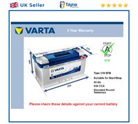 EFB Battery fits RANGE ROVER Mk3 SPORT 02 to 13 Stop Start Varta 019 EFB 850A
