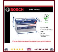 Bosch S4E10 S4 E10 Car Battery Stop Start 12V 70Ah 800A Type 110 4 YEAR WARRANTY