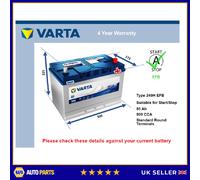 EFB Battery fits SSANGYONG REXTON POX 2.0 2018 on Stop Start Varta 249H EFB New