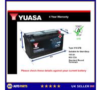 EFB Battery fits VW TRANSPORTER AMAROK TOUAREG Stop Start Yuasa 019 EFB