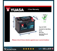 Car Battery YBX7027 Yuasa Genuine Top Quality Guaranteed New