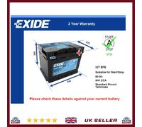 EXIDE Micro-Hybrid - EFB Battery - EL600