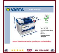 EFB Car Battery fits AUDI Q3 Q2 TT A3 RS3 A1 A4 S4 A6 Stop Start Varta