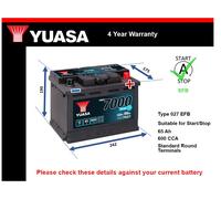 EFB Car Battery fits LANCIA DEDRA YPSILON MUSA PHEDRA LYBRA Stop Start