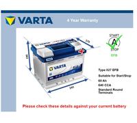 EFB Car Battery fits FORD KA ECOSPORT FIESTA KUGA KA+ PUMA 1993 on Stop Start