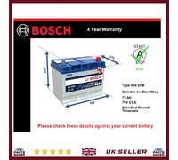 EFB Battery fits NISSAN X-TRAIL 2004 on Stop Start Bosch 068 EFB 760A 72Ah New