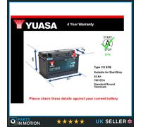 EFB Car Battery fits VW TRANSPORTER Mk4, Mk5, Mk6 2.0 2.0D 2.5D Yuasa