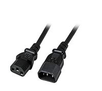 EFB EK503.0.5 Electronic Cold Device Extension C14 180° - C13 180° 0.5 m 3 x 0.75 mm² Black