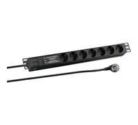 EFB Elektronik EK631DE.3 power extension 2 m 7 AC outlet(s) Indoor Bla