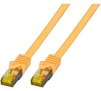 EFB-Elektronik - CAT. 6A network cable - 0.5 m LAN cable Ethernet cable patch cable with jack/kink protection - RJ45 connection, S/FTP LSZH - yellow