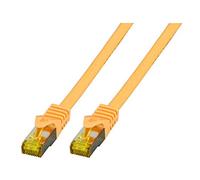 EFB-Elektronik - CAT. 6A network cable - 1 m LAN cable Ethernet cable patch cable with jack/kink protection - RJ45 connection, S/FTP LSZH - yellow