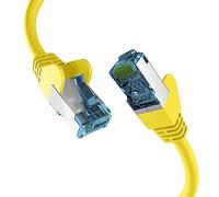EFB-Elektronik - CAT. 7 network cable up to 10 Gbit - 1 m LAN cable Ethernet cable patch cable with jack/kink protection - RJ45 connection, S/FTP PIMF shielding - yellow