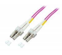 EFB-Elektronik Duplex Jumper LC-LC 50/125, OM4, LSZH, Heather Violet, 2.0 mm, 1.5 m