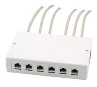 EFB-Elektronik Keystone Distribution Box AP 6/12 Port Surface Mounted Box for Modules Plastic Housing for Clean Installation Surface-Mounted