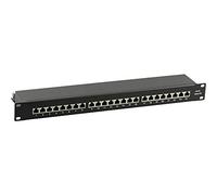 EFB-Elektronik Patchpanel STP 24xRJ45 Cat.6A, 19" 1HE, RAL9005 Black