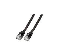 EFB-Elektronik RJ45 Flat Patch Cable U/UTP Cat.6A PVC 1 m Black