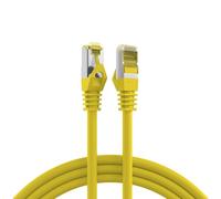 EFB-Elektronik RJ45 Patch Cable S/FTP, Cat.6A, LSZH, Cat.7 Raw Cable, 0.25 m, Yellow