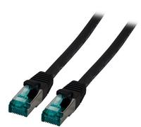 EFB-Elektronik RJ45 Patchkabel Cat.6A S/FTP FRNC - 15 m - schwarz 15 m 15 m