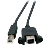 EFB-Elektronik USB 2.0 Extension B-B Male Socket 1.0 m Black Classic