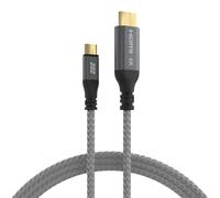 EFB-Elektronik USB-C to HDMI Cable 4K @ 30Hz - 1.8 m, UHD Video Transmission, Braided Fabric Jacket, Aluminium Connector, Compatible with Laptops and Smartphones, Packed Without