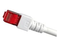 EFB RJ45 Patch Cable S/FTP Cat.6 LSZH 0.15 m White Pure Copper Length Print on Kink Protection Sleeve Patented