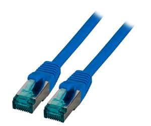 EFB RJ45 Patch Cable S/FTP Cat6A LSZH Blue Length 3 m 4x2xAWG27/7 Shielded Accor