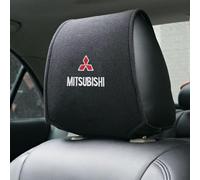 EFBCWQXUI 2 pcs Car Headrest Covers, for Mitsubishi Outlander PHEV 2016-2021 Dustproof Seat Headrest Protector Front and Rear Head Protector Seat Accessories