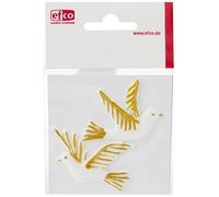 Efco 3532831, Wax Decoration Pair of Doves, Gold / white, 40 x 105 mm, 2 Pieces