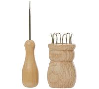 EFCO Knitting Nancy 6 Nails, ø Hole 15,0 mm 34 x 50 mm 2 Parts untreated, Wood, Brown, 6 x 4 x 4 cm