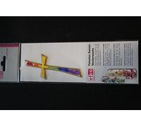 EFCO Wax Decoration Cross 110 x 45 mm 1 pcs. Rainbow