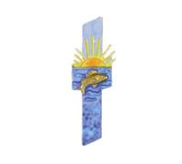 Efco Wax Decoration Cross + Fish + Sun 140 x 45 mm 1 pcs. Multicolour