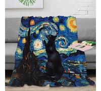 EFCQJZRZ Cute Cat Ultra-Soft Micro Blanket Lightweight Warm Microfiber Breathable 3D Printed Throw Decorative Design All Seasons for Any Occasion for Kids Teens Adults 60x80inch(150x200cm)