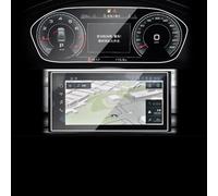EFDDTBHE Compatible With For A4L A4 For Allroad For Quattro 2020 2021 Dashboard And GPS Tempered Glass Screen Protector Car DVD Multimedia LCD Guard Anti Film Car modification(Dashboard and GPS)