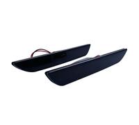 EFDDTBHE Compatible With Mustang 2015-2023 Black Lens Side Marker Bumper Reflector Light Lamp 5290201 5290202 Car Rear Light