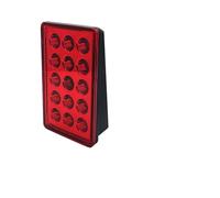 EFDDTBHE F1 Style Brake Pilot Lights 12V 15led Rear Tail Lights Auto Flash Reverse Stop Signal Lamps For Car SUV Moto Car Rear Light(Red)