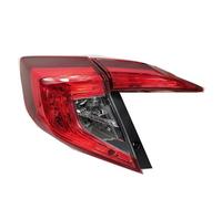 EFDDTBHE Tail Lights Compatible With Civic Sedan 2016 2017 2018 2019 Left/Right Side Tail Lamp Rear Tail Light Brake Lamp With 33550-TET-H01(Left-2PC)