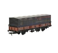EFE Rail E87045 BR SEA Wagon BR Rail Frieght Red OO Gauge