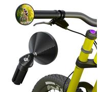 EFEALL Bicycle Handlebar Mirror, 2 Pieces Rear View Mirrors Bicycle Aluminium Alloy with HD Vision, 360° Adjustable & Durable Bicycle Rear View Mirror for 17-21mm Handlebars