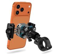 EFEALL Motorcycle Phone Mount, Aluminum Bike Phone Holder with Vibration Dampener, Secure & Rotatable Holder for Motorcycle, Bike & Scooter, Fits 4.7-7'' iPhone 17/Air/16 Pro Max & Other Smartphones