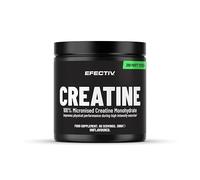 Efectiv Creatine Monohydrate Powder - 100% Pure Creatine Powder - Unflavoured - Micronised for Solubility & Absorption - 60 Servings (Unflavoured Creatine, 300 Grams)