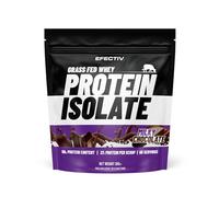 Efectiv Grass Fed Ultra-Filtered Whey Protein Powder Isolate 2KG - Milky Chocolate - 27g Protein & 90% Protein Content - 66 Servings - Low Fat, Low Sugar