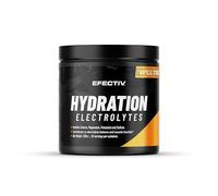 Efectiv Hydration Electrolytes Powder - 330g, 60 Servings - Vegan Electrolyte Powder with Key Minerals - Calcium, Magnesium, Potassium, Sodium - Zero Sugar Electrolytes Drinks (330g, Tropical Storm)