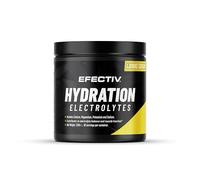 Efectiv Hydration Electrolytes Powder - 330g, 60 Servings - Vegan Electrolyte Powder with Key Minerals - Calcium, Magnesium, Potassium, Sodium - Zero Sugar Electrolytes Drinks (330g, Lemon Energy)