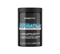 EFECTIV Performance Hydration - Electrolytes Powder 600g - Lemon & Lime - Premium Electrolyte Supplement with added Senactiv & Taurine - Made in the UK - Vegan (60 Servings)