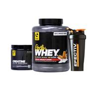 EFECTIV Protein Bundle - 1.8kg Protein Powder, 300g Creatine Monohydrate & Shaker Bottle - 22g Protein Per Serving, Supports Recovery, Whey Nutrition Protein (1.8kg, Biscuit Spread)