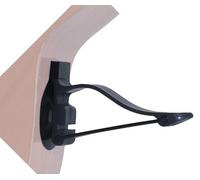 Efel guitar support black - ergonomic guitar support for classical and acoustic guitar - with suction button - lightweight and compact - incl. protective film