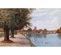 EfeMir Famous Vintage Art Painting Modern Poster Henley on Thames by Alfred Robert Quinton for Home Decor 60x90cm