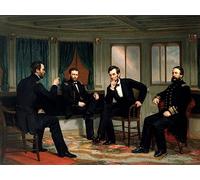 EfeMir HD Print Picture Abstract Print Artwork Famous painting the Peacemakers by George Peter Alexander Healy for Home Decor 60x90cm