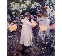 EfeMir Mural Art Print Artwork Wall Art Famous Carnation Lily Lily Rosendeutsch Nelke Lilie Lilie Rosen By John Singer Sargent for Home Decor 60x90cm